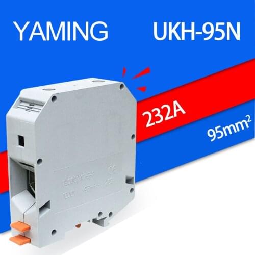 2pcs/lot UKH-95N UK-95N 95mm2 232A Group Type Connection Terminal Terminal Guide Type Will Electric Current Connection Row