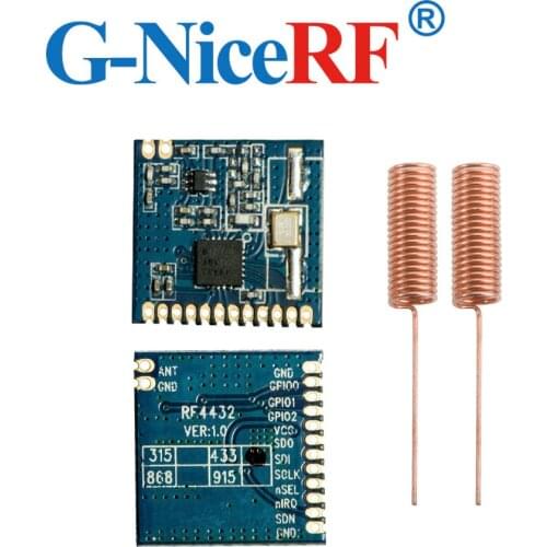 2PCS RF4432 100mW Ultra-low Consumption 470MHz Wireless Transceiver Module