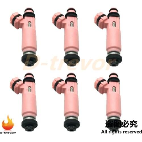 6PCS OEM MR507376 Fuel Injectors Nozzle 195500-4140 For Mitsubishi Pajero Sport 6G72 3.0 V6