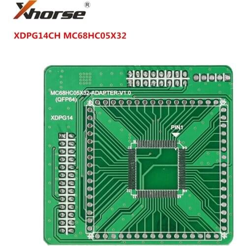XHORSE XDPG14CH MC68HC05X32 QFP64 V1.0 Adapter Working Together With VVDI PROG