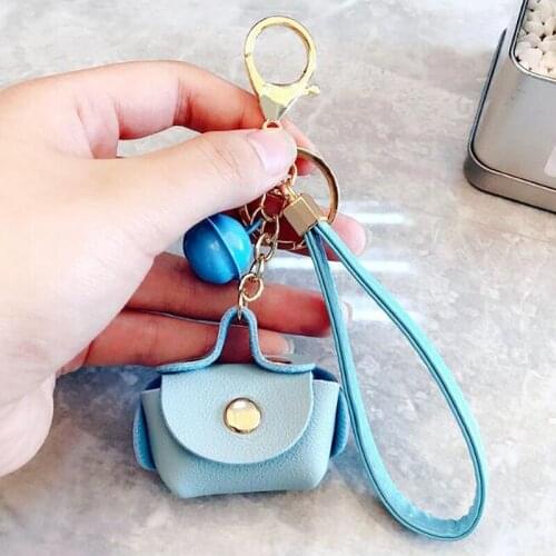 Men And Women Keychain Key Ring PU Leather Bag Automobile Key Chains Waist Hanging Key Pendant Car Decoration Accessories
