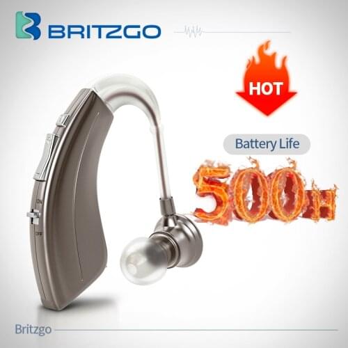 MoreGlory Hearing Aid Digital Hearing Aids 500+ Battery Life 4 Listening Modes for 80-90dB Moderate Hearing Loss VHP-220S