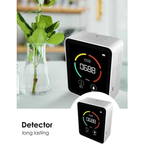 Air Monitor CO2 Carbon Dioxide Detector Greenhouse Warehouse Air Quality Temperature Humidity Monitor Fast Measurement Meter