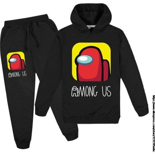 Game Among Us Kids Clothing Sets for Boys Birthday Suit Long Sleeve Childrens Sport Suits Hoodies Tops +Pants Sets