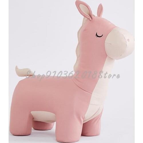 Creative Cartoon Animal Stool Little French Dogfight Polar Bear Wear Shoes Stool Footstool New House Decoration