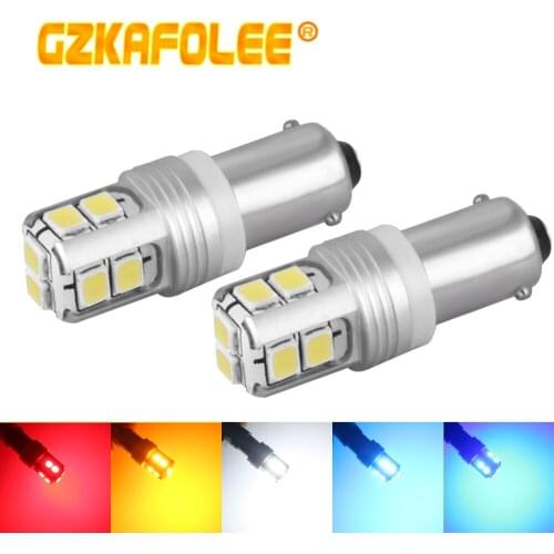 BAX9S H6W For Car BAY9S H21W Led Lights BA9S T4W Signal Lamp Reverse Parking Side Light License Plate Lights Automobiles Parts