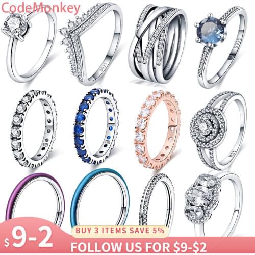 Hot Sale 925 Sterling Silver Rings For Women Brilliant Polished Line Ring Making Jewelry Gift Party Engagement CMR043