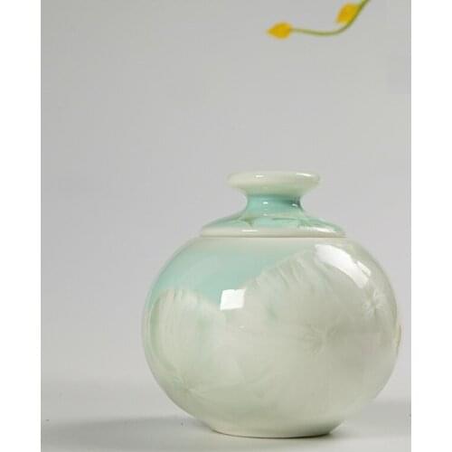 Colorful Chinese Style Mini Porcelain Airtight Matcha Tea Caddy Pasty Liquid, Cosmetic, Powder Storage Keep Fresh Empty Canister