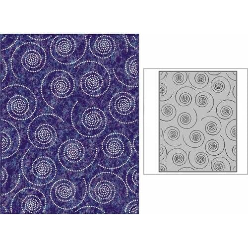 New Spotted Swirl Background Plate Craft Embossing Mold 2021 Metal Cutting Dies for DIY Scrapbooking Album Card Making No Stamps