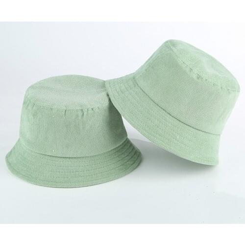 Blank Corduroy Bucket Hat For Women Autumn winter Children Panama Outdoor Hiking Fishing Cap Parent-child warm Fisherman hat Bob