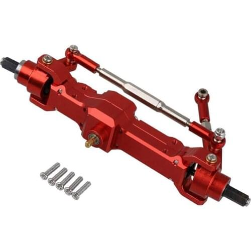 Aluminum Alloy RC1: 16 Front Axle Assembly, Used for WPL Upgrade Parts Red Model Car Accessories