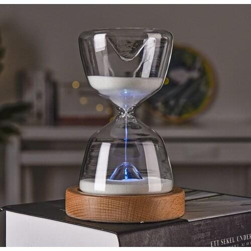 15 Minutes Sand Watch LED Changing Glow Hourglass Sandglass Sand Cook Clock Children Gift Sand Timer Home Decoration
