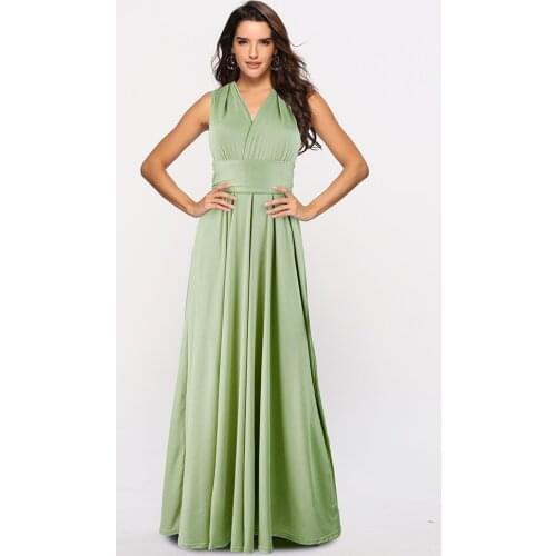 Sexy Women Multiway Wrap Convertible Boho Maxi Club Black Dress Bandage Long Dress Party Bridesmaids Infinity Robe Longue Femme