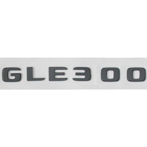 Flat Matte Black ABS Rear Trunk Letters Badge Badges Emblem Emblems Decal Sticker for Mercedes Benz GLE Class GLE300 2017 -2019