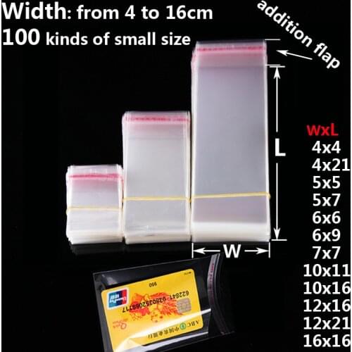 Clear Self Adhesive Seal Resealable Cello Cellophane Bags Self Sealing Candy Bag Birthday Gift Package Food Cookie Packaging Bag