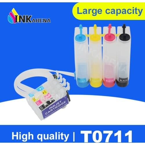 T0711 T0715 Continuous Ink Supply System CISS for Epson Stylus SX215 SX218 SX400 SX405 SX410 SX415 SX510W BX600FW BX610FW
