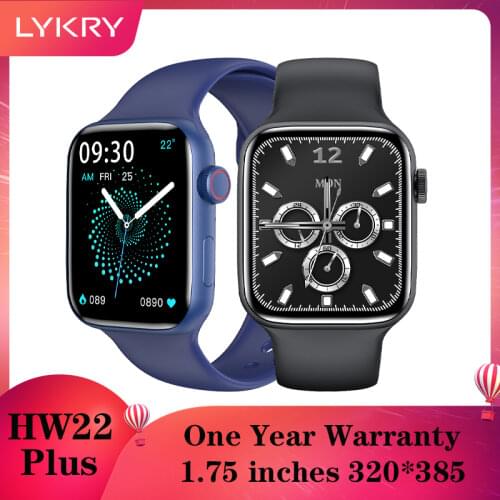 LYKRY HW22 Plus Pro Smart Watch 1.75 Inch 44MM Long Standby Watch Bluetooth Call Wireless Charging Heart Rate Monitoring Pk W66