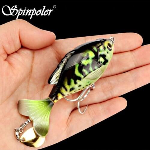 Spinpoler 1pcs Pike Fishing Lure VIB Topwater Artificial Hard Bait 3D Body For Fish Tackle Wobbler Tool Fishing Accessories