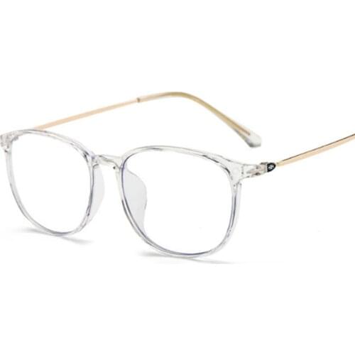 Ultralight Carbon Steel Glasses Big Nerd Frame Decorative Super Light Myopia Eyeglasses -0.5 -0.75 -1.0 -1.5 -2.0 To -6.0