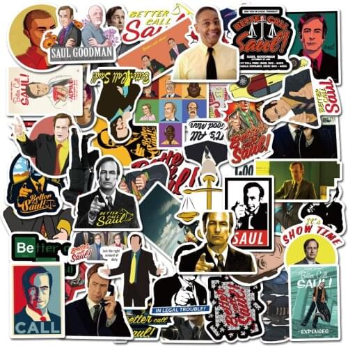 VANMAXX 50 PCS Better Call Saul American TV Show Retro Stickers Waterproof Vinyl Decal for Laptop Helmet Bicycle Luggage