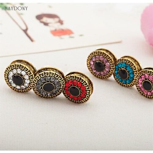 XT57 wholesale fashion headwear scarf magnet brooch hijab clips 12pcs/lot