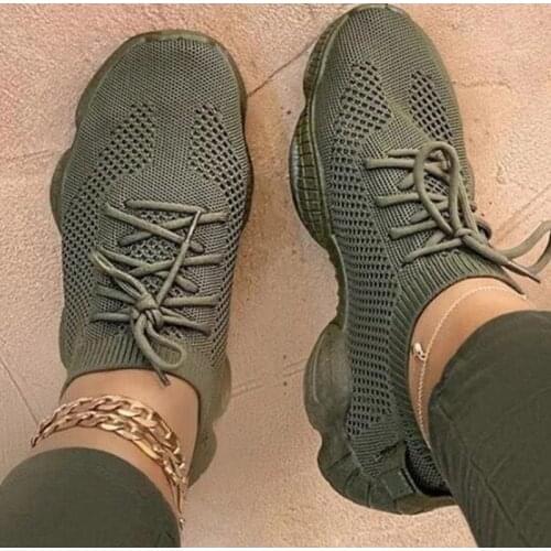 Womens sports shoes Breathable mesh sports shoes womens casual shoes Womens thick-soled sports shoes Fashion vulcanized shoes