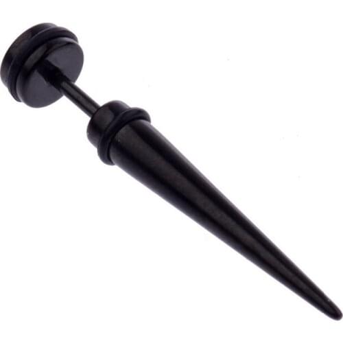 2020 Fashion Charm Ear Studs For Women Stainless Steel Silver Color Black Punk The Shape Of The Cone Earring Studs Best Gift