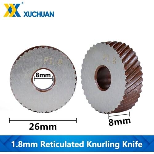 1.8mm Reticulated Knurling Wheel Lathe Knurling Gear Shaper Cutter Steel Lathe Tool Reticulated Knurling Knife