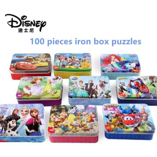 Disney Frozen Mickey Super Flying Man 100 Pieces Learning Educational Interesting Wooden Toys For Children