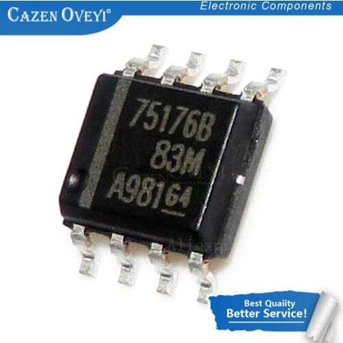 200pcs/lot SN75176BDR SOP8 SN75176B SOP SN75176 SOP-8 75176B SMD In Stock