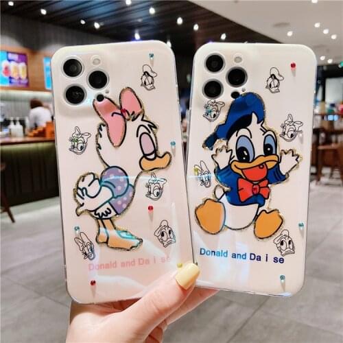 2021 Disney donald daisy for iPhone 7/8 plus x/xs xr xsmax 11 pro max 12pro max 12mini kawayi coupe phone case