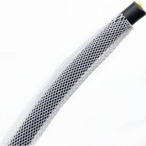 4MM Monofilament Braided Mesh Tube Flame Retardant PET Telescopic Braided Sleeve Snake Skin Mesh-5/10Meters