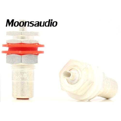 4Pcs hifi audio RCA socketsCMC-826-AG CMC RCA Audio Female socket ,Connector Silver Plated for DIY amp