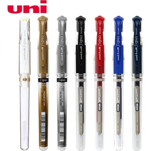 6 Pieces Uni-ball Signo Broad UM-153 Gel Pen-1.0 Mm Waterproof Shorthand Neutral Note Pen Freehand Signature Pen Writing Smooth