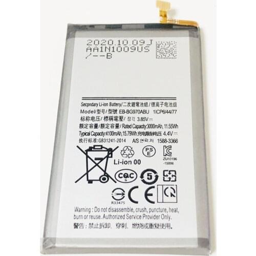 3.85V 3100mAh EB-BG970ABU For S10E G970 G970F G970W G970U G970N G970U1 G9700 G9708 Battery