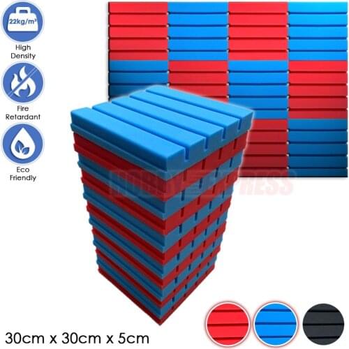 Arrowzoom Pro Series Flat Wedge Acoustic Foam Panels Studio Sound Absorption Audio Foams Wall Decoration Home Improvement KK1198