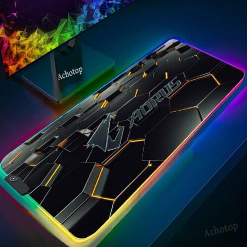 Aorus RGB Gaming Mouse Pad Computer Game Mouse pad Large Game LED No-slip Mouse Mat Big Mause Pad PC Laptop Keyboard Desk Carpet