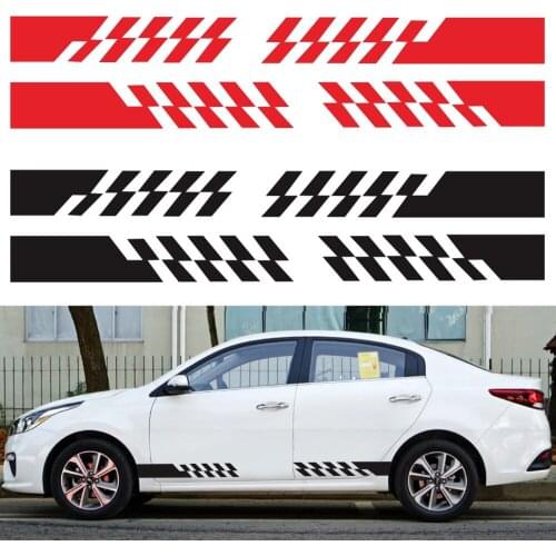 Car Waist Side Skirt Stickers Decal Auto Vinyl Wrap For Mercedes Benz AMG A C Class W177 W205 W203 W204 Car Accessories