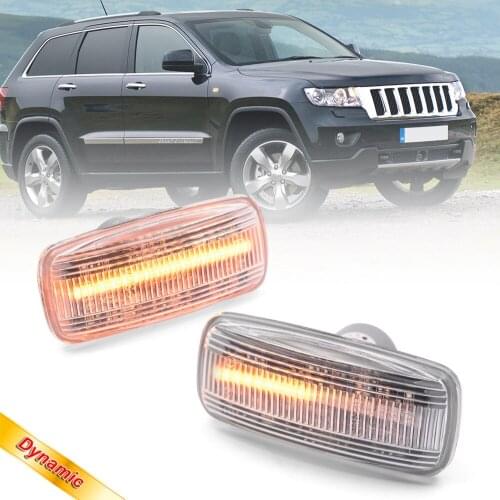 Dynamic Led Front Side Marker Indicatior Light Turn Signal Blinker Lamp for Jeep Jeep Grand Cherokee Compass Patriot Compass