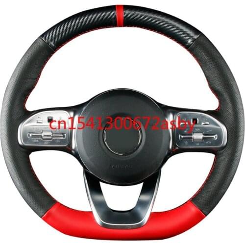 For Mercedes-Benz New A-Class A200L A180L DIY leather car steering wheel cover interior modification special for decoration