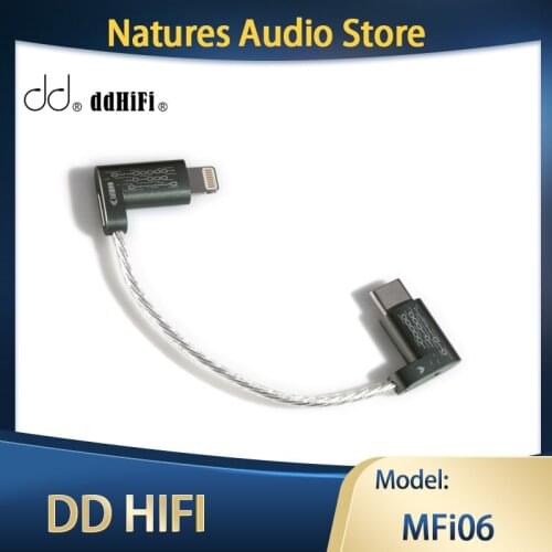 DD ddHiFi MFi06 Light-ning to USB TypeC Data Cable to Connect iOS Devices with USB-C DAC / AMP