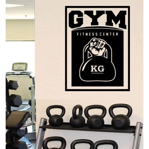 Colorful GYM Home Decoration Accessories Decor Living Room Bedroom Removable Wall Stickers Waterproof Wallpaper