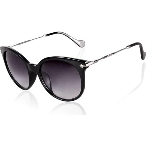 TAGION Fashion Cat Eye Plastic Frame Sunglasses For Women Mens UV400 Sun Glasses Black Brown Eyewear