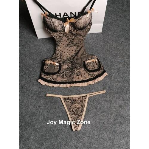 Yomrzl new arrival summer sexy lace womens nightgown, embroidered sleep dress, vintage sleepwear L235