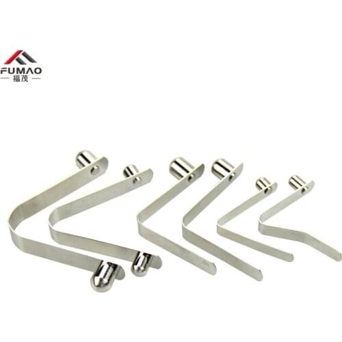 FUMAO Wholesale button V-shaped spring piece for square tube sunshade pipe clamp