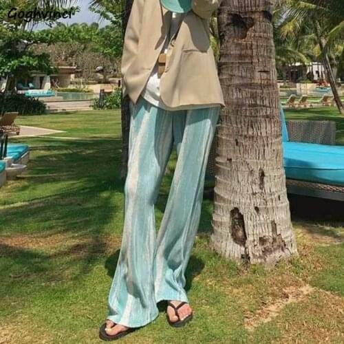 Casual Pants Women Tie Dye Pleated High Waist Mopping Plus Size S-3XL Thin Trousers Female All-match Casual Street Style Summer