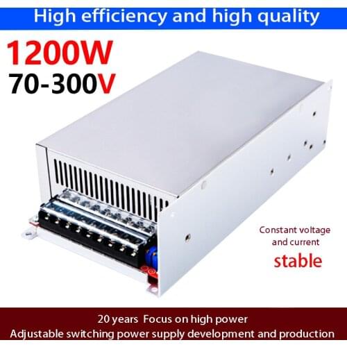 High power supply 220V To 0-80v 1200W DC Adjustable Switching Power Supply 70V 110V 220V 250V 300V 130V Adapter Transformer