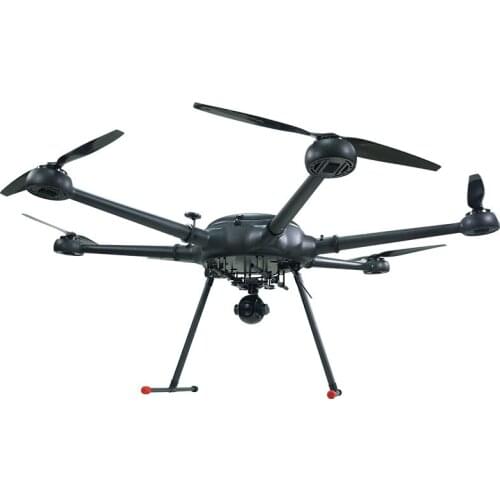 Inspection and Emergency Rescue Six Rotor Drones with Oblique Camera System