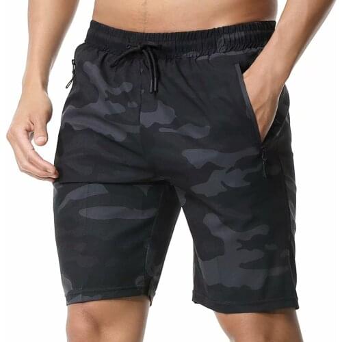 Summer Camouflage Mens Running Sports Shorts Breathable Elastic Band Shorts Gym Training Exercise Jogging Cycling Shorts