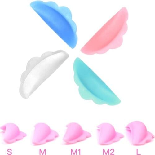 10pcs/Lot Eyelashes Perm Pad S M M1 M2 L Flower Silicone Eyelashes Perm Rods Shield For Eyelash Lifting Curling Tools Wholesale